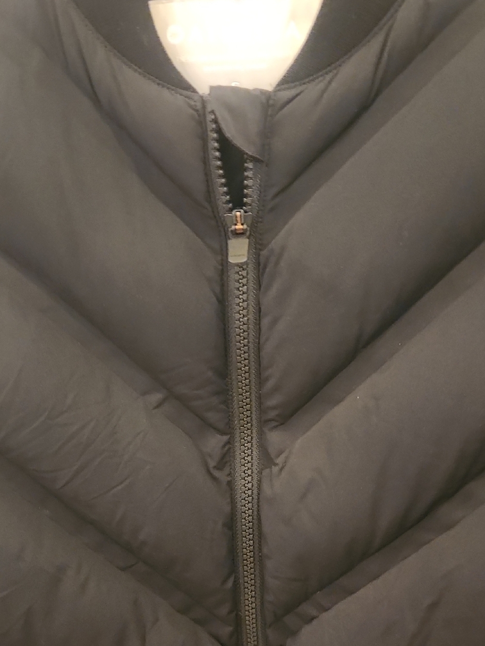 Athleta Black Quilted Vest Goose Down - Picture 2 of 6